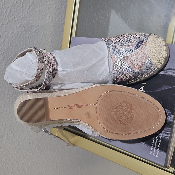 Snakeskin Wedge Sandals / Vince Camuto - Picture 5 of 8
